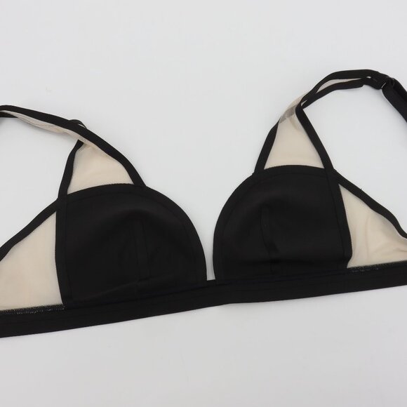 Victorias Secret Women Small Black Mesh Plunge Bralette Nylon Style 24492967 NEW - Picture 8 of 16